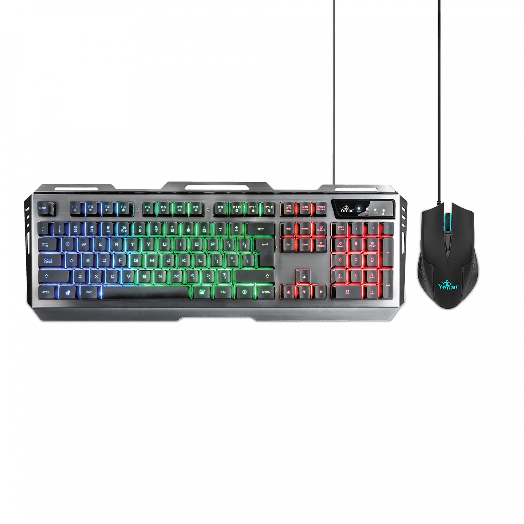 Kit Yeyian Led YKP-20706 PHOENIX 3000 - Teclado y Mouse Gaming Led, USB Kit Yeyian Led YKP-20706 PHOENIX 3000 - Teclado y Mouse Gaming Led, USB